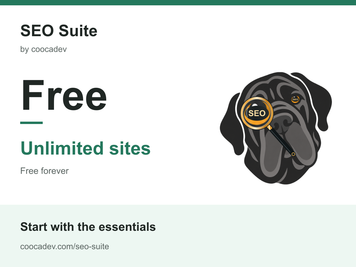 SEO Suite Free - Unlimited sites