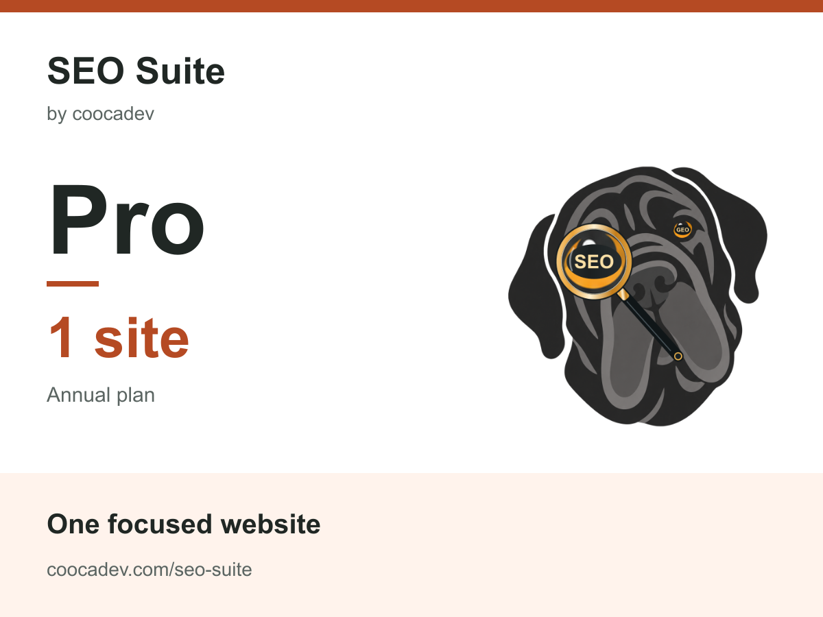 SEO Suite Pro 1 - 1 site