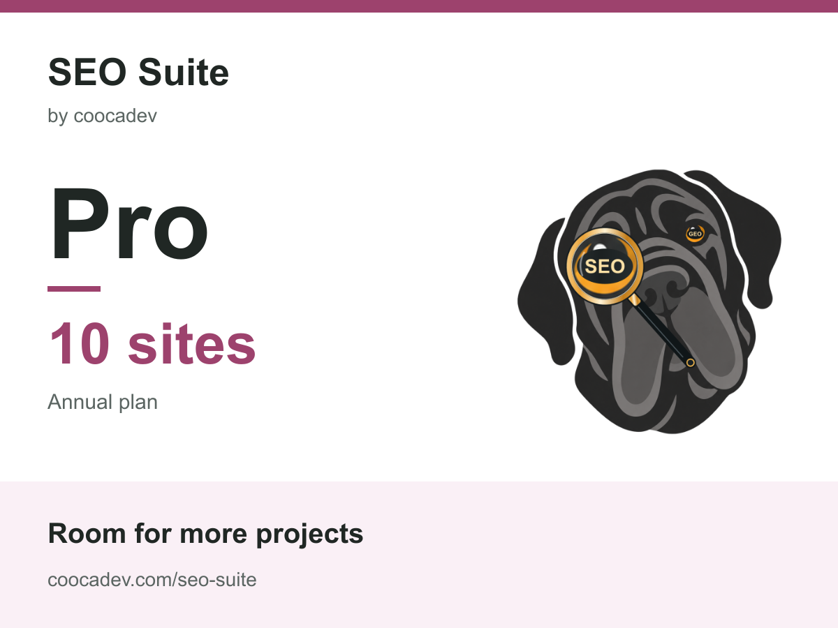 SEO Suite Pro 10 - 10 sites