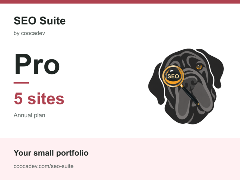 SEO Suite Pro 5 - 5 sites